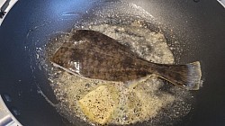 Cooking flounder